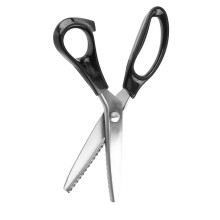 Pinking Shears Dressmaking Stainless Steel Blades, RoundEdge 5mm Decorative Pinking For Fabrics, Leather And Crafts