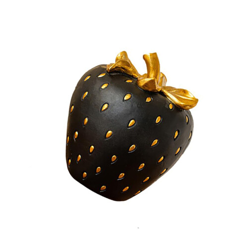 Realistic Resins Strawberry Fake Fruit Props for-Black