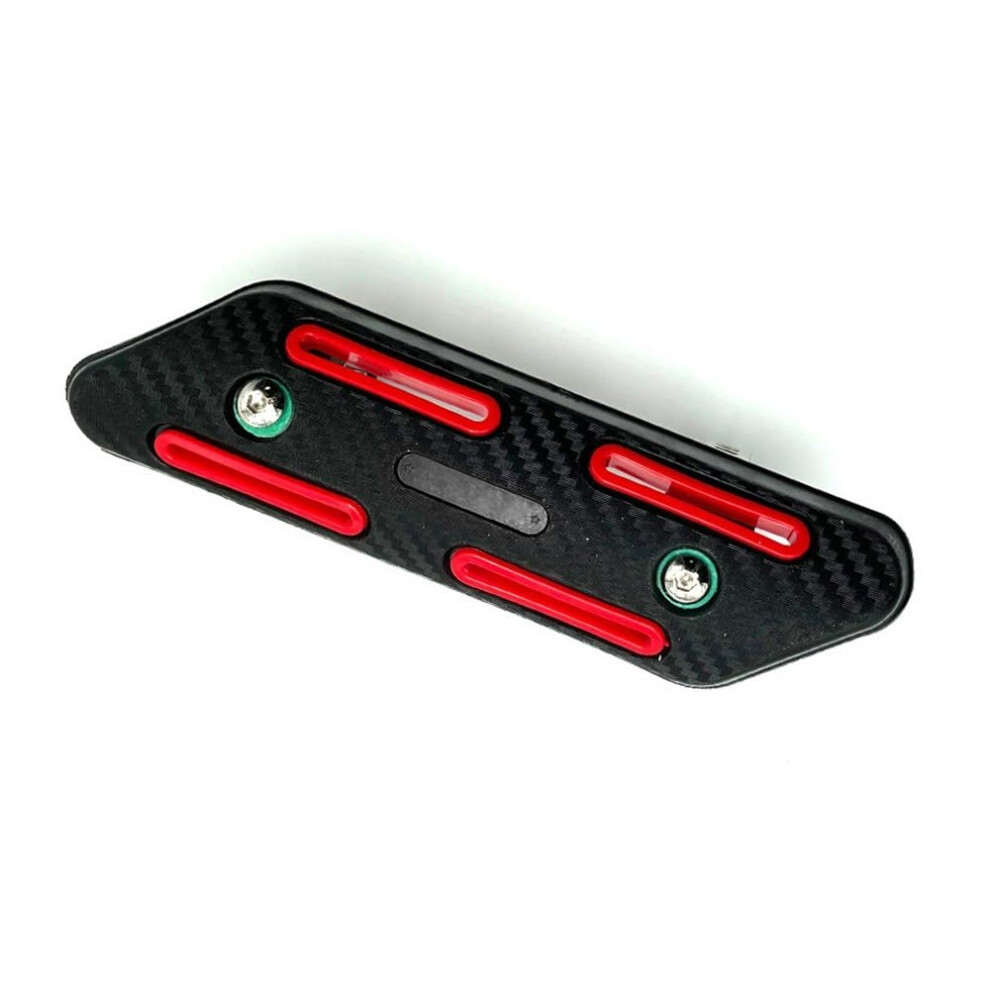 Motorcycle Exhaust Heat Shield Protector Universal Antiscald Guard Temp Resistant Red 9365049290142