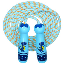 Adjustable Cotton Jump Rope For Beginners Dinosaur Pattern Outdoor Skipping Physical Education