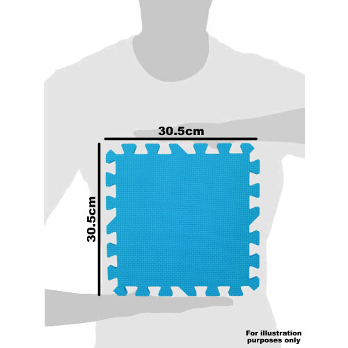Grendle 8pc Grey 30.5 x 30.5 x 1cm Interlocking Foam Mat Set 2