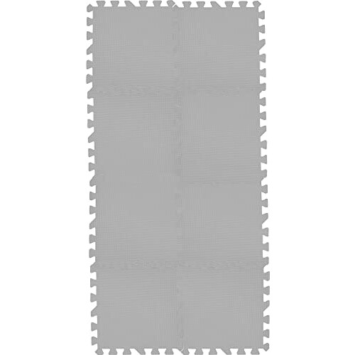 Grendle 8pc Grey 30.5 x 30.5 x 1cm Interlocking Foam Mat Set 1
