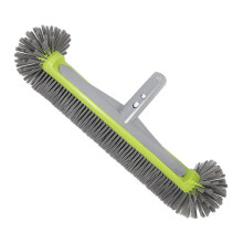 Pool Brush Head for Deep Corner Cleaning, HeavyDuty Swimming Pool Wall Scrubber with EZ Clips
