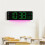 Automatisch dimmen LED-wandklok met datum- en 5