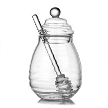 Honingdispenser van hoog borosilicaatglas, herbruikbaar-400 ml