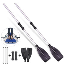 Accesorios para deportes acuáticos de aleación de aluminio, remos ligeros de alta resistencia con palas anchas para un control superior, diseño