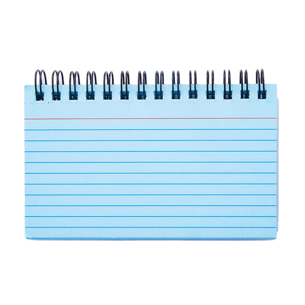 Small Twin Coil Binding Notepads Pocket Notebook 50 Sheets- Blue 7696001216583