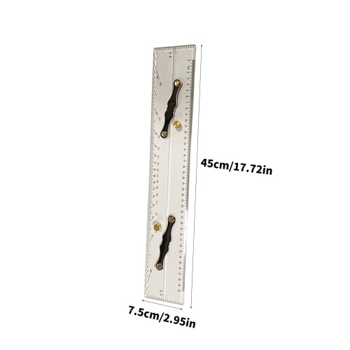 Multipurpose Navigation Drawing Ruler With Metal Arm For 2