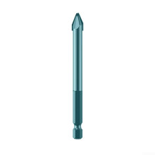 Tile Drill Bit Tilted Head, Easy Chip Removal, 10mm, 1Piece, Conventional Hex Shank
