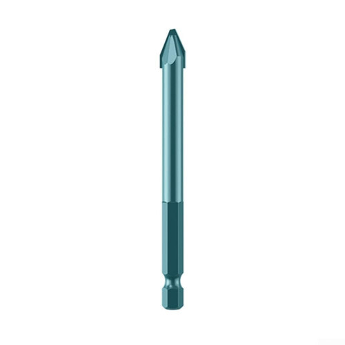 Tile Drill Bit Tilted Head, Easy Chip Removal, 10mm, 1Piece, Conventional Hex Shank