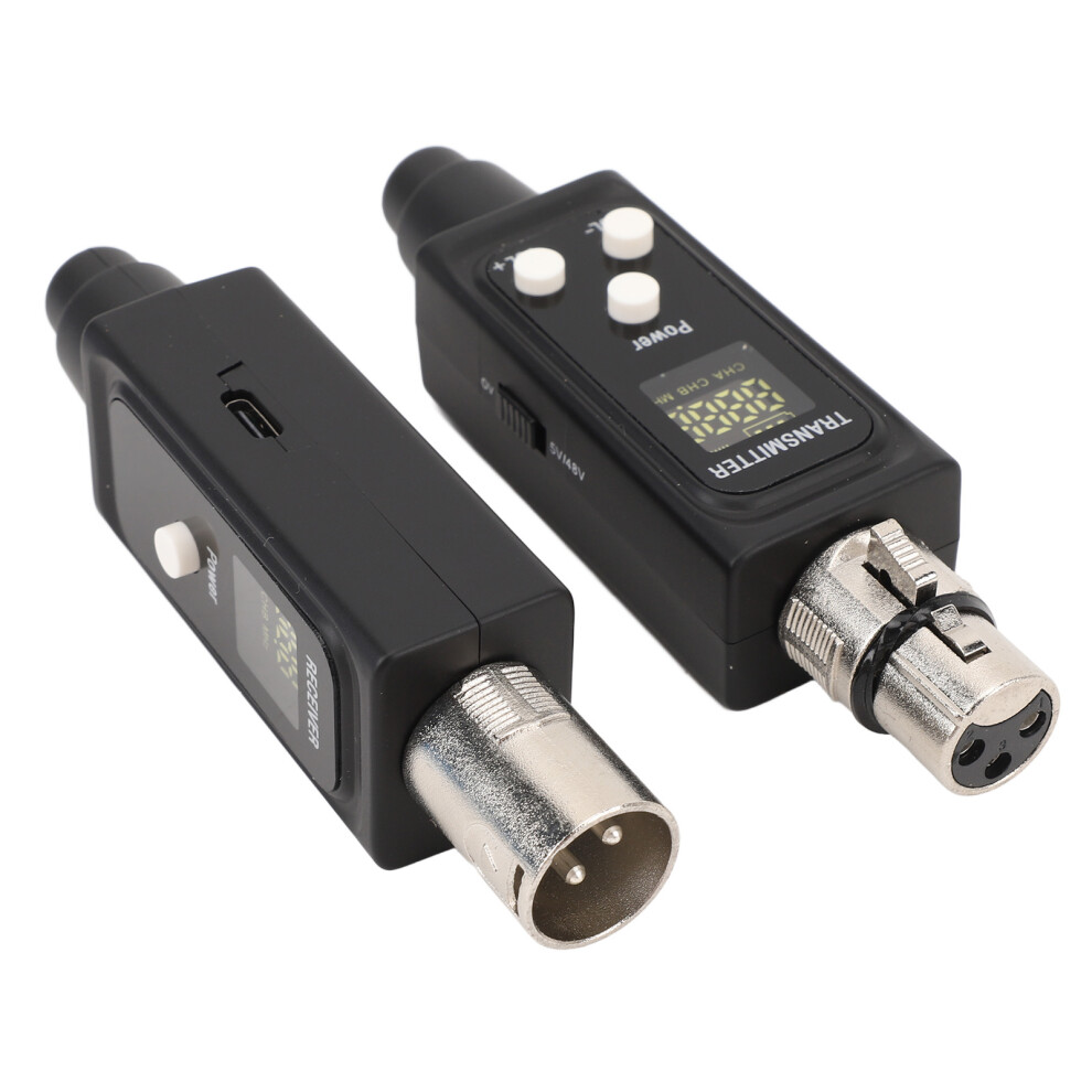 Wireless Microphone Transmitter Receiver 2.4Ghz Uhf 20Ch, Rechargeable, Noise Reduction, 6-8H 8201365915721