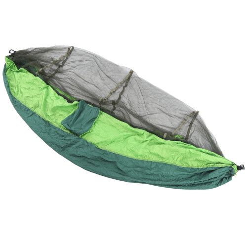 Φορητή πτυσσόμενη αιώρα για εξωτερικούς χώρους με κουνουπιέρα και ενισχυμένους 1