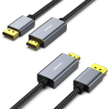 BENFEI DisplayPort to HDMI 2 Pack, 4K DisplayPort (DP) to HDMI 1.8M Cable Compatible with HP, ThinkPad, AMD, NVIDIA, Desktop and More - Male to Male,