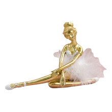 Elegante Ballett-Tänzerin-Skulptur aus Kunstharz,-7