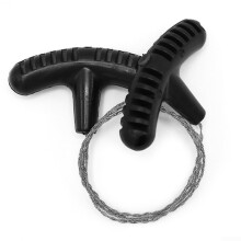 Mini Pocket Saw WearResistant Steel Wire Blade For Camping Compact Portable Outdoor Survival Tool Black