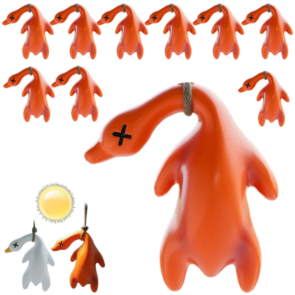 Car Rearview Mirror Pendant 10Pcs Uv Colorchanging Roast Duck Design Cute Hanging Ornament For Cars Light 9365049290883