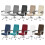 Elastics Silver Foxes Velvets Chair Slipcovers-Dark Gray 2