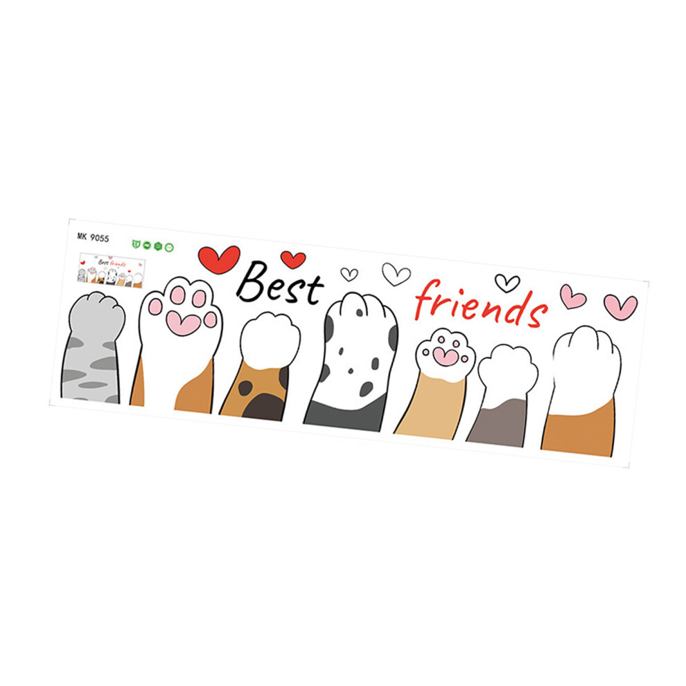 Cartoon Kitten Stacking Door Sticker for Kids Room-MK9055