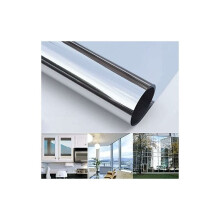 Película decorativa para ventanas, lámina reflectante de espejo unidireccional de material PET que bloquea la luz UV para mayor privacidad y ahorro