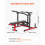 Banc de Musculation - DUOKU - BN1901B - Réglable - Capacité 204 kg - Multi-positions 2