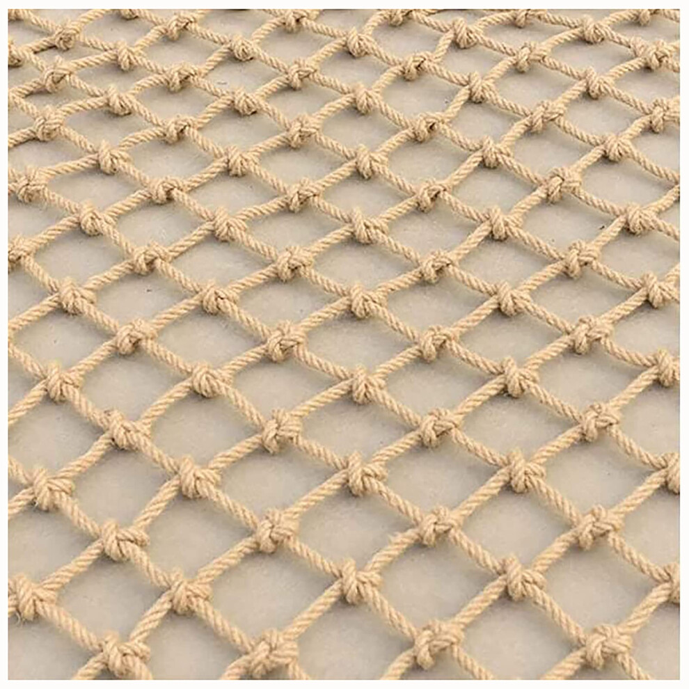 Jute Rope Climbing Net Outdoor Cargo Safety AntiFall Net 6mm Rope Ladder Size 1x5m Kids Balcony Railings