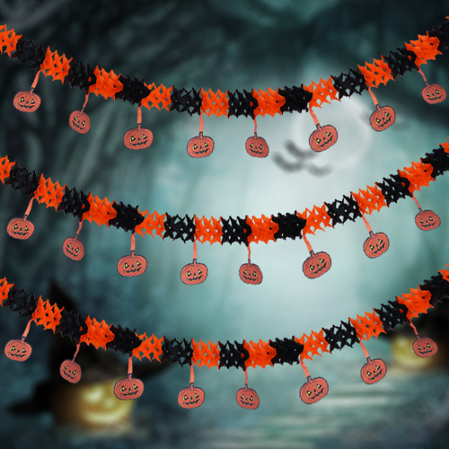 Διακοσμήσεις για πάρτι Halloween, Διακόσμηση με αλυσίδα χαρτιού σε τρομακτική 2