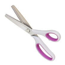 Pinking Shears For Fabric Ultra Sharp Comfort Grips Zig Zag Cut Handheld Dressmaking Scissors Grey