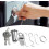 Universal Cabinet Lock with Keys, Magnetic Security Drawer Lock for Toolbox Mailbox 20mm 3