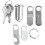 Universal Cabinet Lock with Keys, Magnetic Security Drawer Lock for Toolbox Mailbox 20mm 4