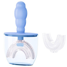 Kids Toothbrush, Manual U Shaped Toothbrush, Healthy Oral Care For Children, Silicone Material, Promotes Healthy Habits, 360 Degree Deep Cleaning, Man