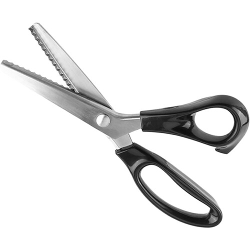 Sewing Pinking Scissors, Stainless Steel Triangle Pinking Shears, 5mm Teeth, Fabric Scissors For Fabrics, Leather Craft 2