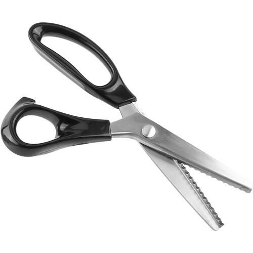 Sewing Pinking Scissors, Stainless Steel Triangle Pinking Shears, 5mm Teeth, Fabric Scissors For Fabrics, Leather Craft 1