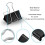 Durable And Rust-Resistant Extra Large Binder Clips, 2.3 Inch Width, For Binding Documents Securely, Tempered Steel Construction, Multi-Function Offic 3