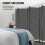 Scheidingswand - DUOKU - Vouwscherm - 6 Panelen - Grijs - Binnen 5
