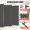 Scheidingswand - DUOKU - Vouwscherm - 6 Panelen - Grijs - Binnen 4