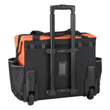 Saco de ferramentas com rodas-Duoku-capacidade de carga 50 kg-dimensões 51x31x45 cm-dotado de 27 bolsos, cabo telescópico