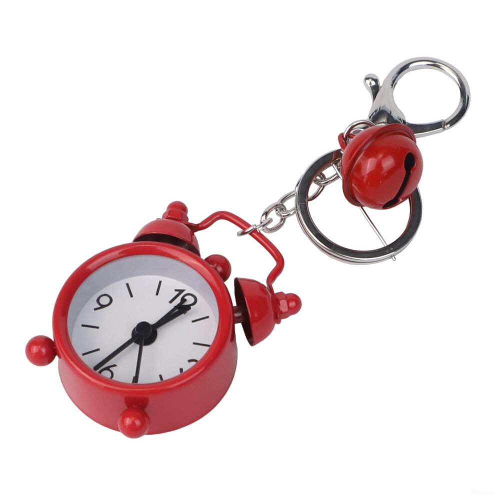 Mini Alarm Clock Keychain Lightweight Portable Accessory Red For  Items, Compact Keyring Clock