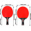Rubber Racket For Table Tennis Training Paddle With Long Handle Black Handle Ping Pong Bat Set 2
