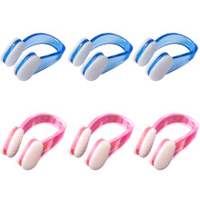 6 PCS Swimming Nose Clips for Children and Adults, Silicone Swimming Nose Plugs, Waterproof Pool Nose Plugs, Unisex Swimming Clips