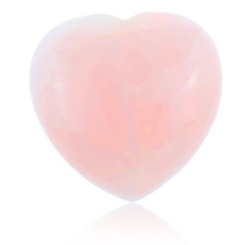 Πέτρα εξισορρόπησης Chakra Reiki για θεραπεία με επίκεντρο την καρδιά, φυσικός ροζ