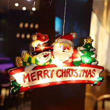 Elegant Christmas Window Decorations, Warm White Lighting Battery Operated Christmas Lights, Reusable For Indoor Outdoor Celebrations