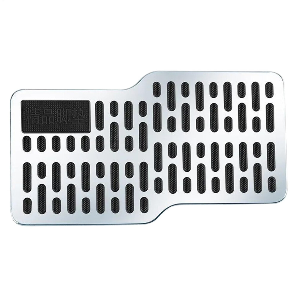 Stainless Steel Car Heel Pad For Driver Floor Mat, Antislip Wearresistant Pedal Plate 9365049293419
