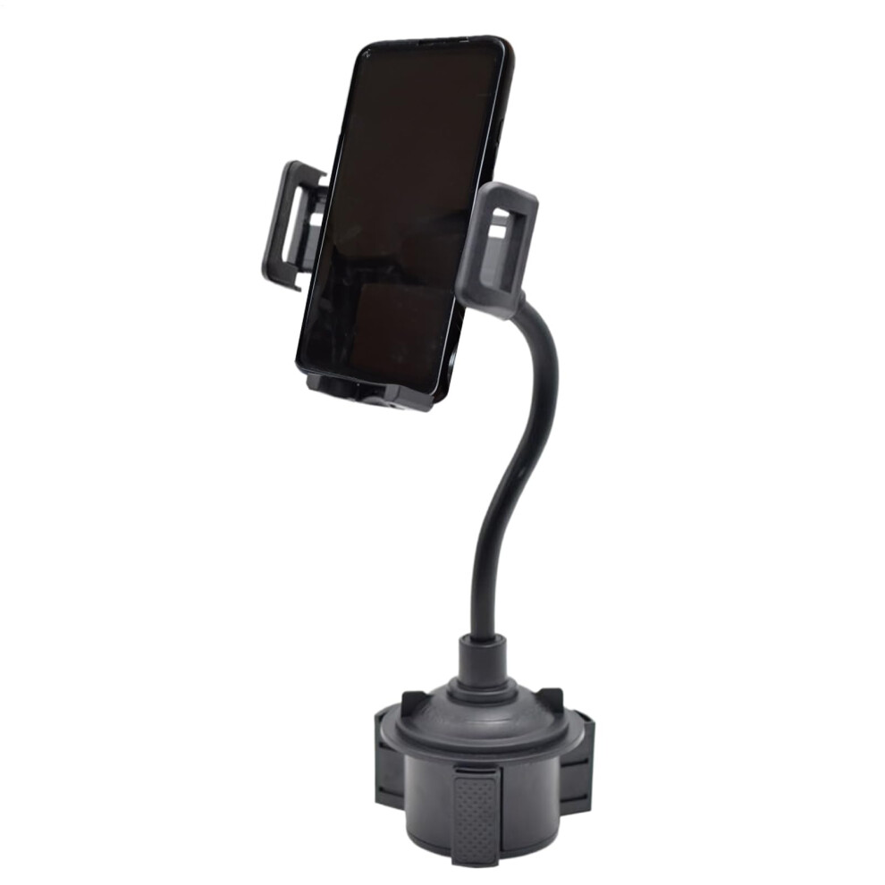 Cup Holder Phone Mount For Car With 360 Rotatable Bracket, Antislip Secure Hold, Autolocking Clamps 9365049293631