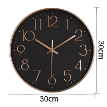 Elegant Rose Gold Wall Clock, Modern Decor With Silent Non-Ticking Quartz Movement For Broad Application In Home And Office