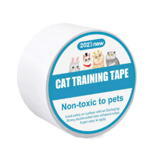 Transparent Tape, Anti-Scratch Cat Tape, Cat Scratch Deterrent, Double Sided Tape, Furniture Protector For Couch, Carpet, Doors, Non-Toxic Material, E