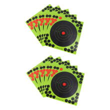 40 Sheets Portable Adhesive Paper Targets For Archery And Darts Practice With Bright Ring Visual Feedback Random Color