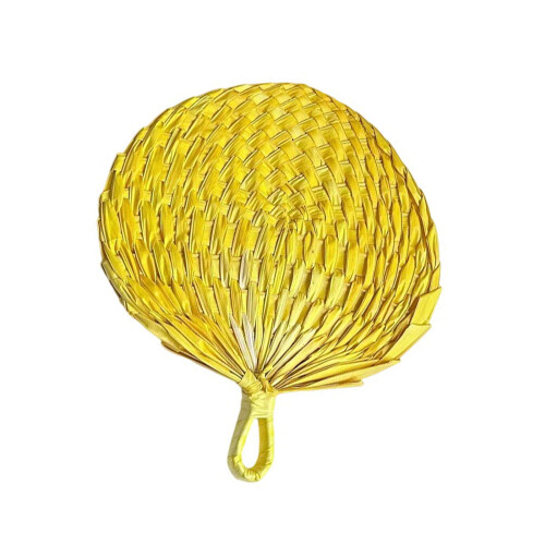 Natural Leaf Craft Decoration Hand Fan Large Size Summer-4