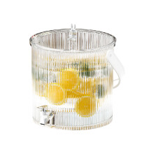 Oversized Clear Beverage Pitcher Heat Resistant PET-3.5L white