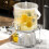 Oversized Clear Beverage Pitcher Heat Resistant PET-3.5L white 5