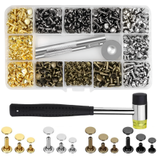Expert Craft Kit, Rubber Mallets With Durable Lightweight Design And Double-Sided Functionality For Comprehensive Projects, Includes 90 Rivets Per Col